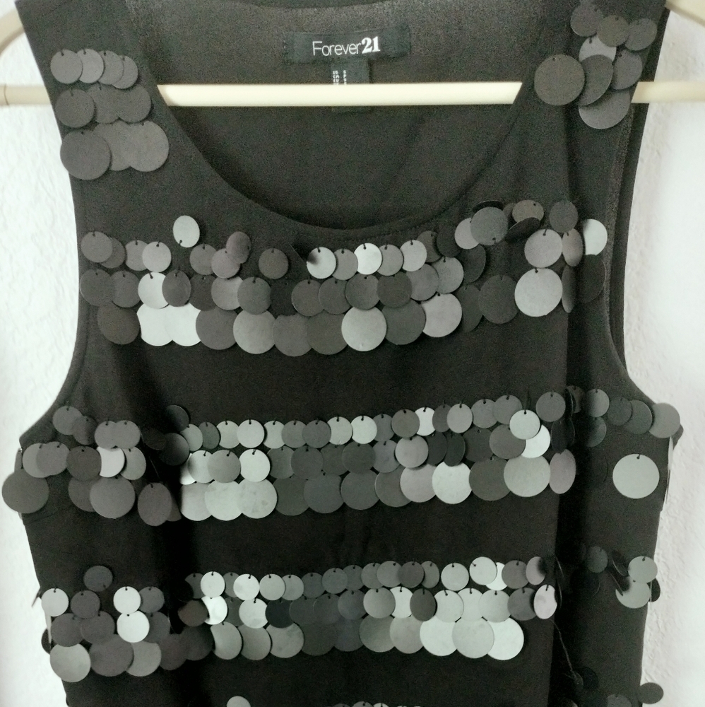 Forever 21 Sequin Sleeveless Top